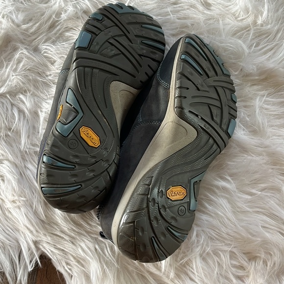 Dansko Paisley Milled Nubuck Womens Size 40wide Navy Shoes Sneakers - Picture 5 of 8